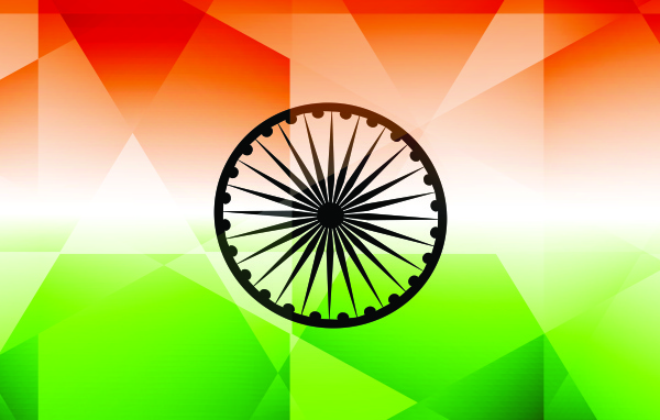 India flag, vector graphics