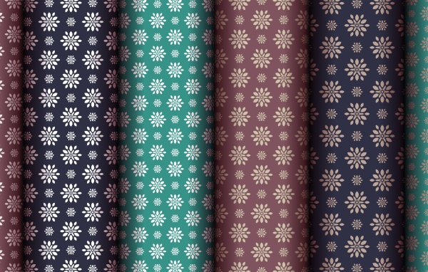 Разноцветные обои с цветами, фон 