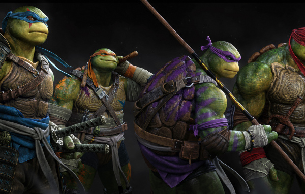 Суровые черепашки ниндзя с оружием