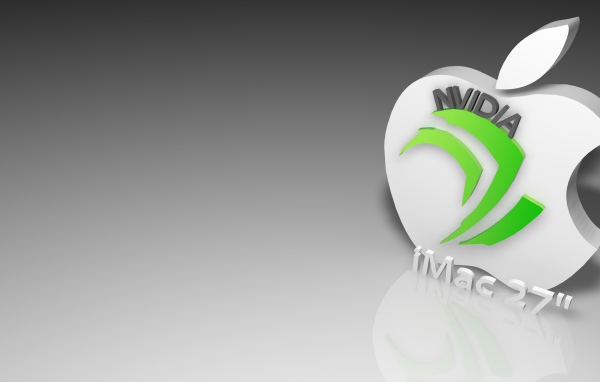 Логотип imac 27 на сером фоне