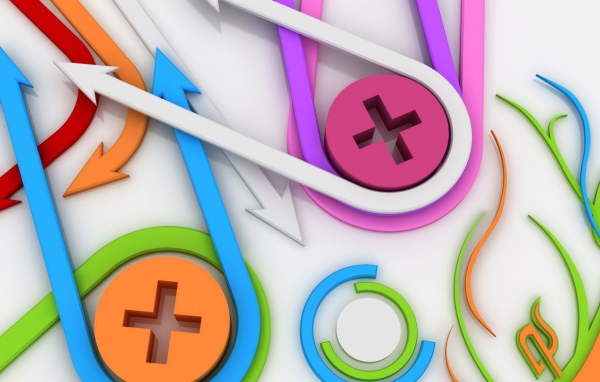 Стрелки и знаки на белом фоне