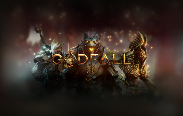 Постер с логотипом компьютерной игры Godfall, 2020