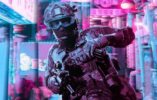 Солдат из компьютерной игры Ready Or Not