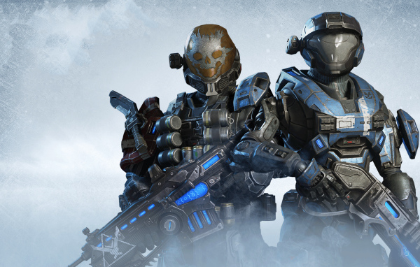 Солдаты из компьютерной игры Gears 5