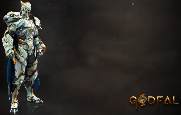 Воин в доспехах компьютерная игра Godfall, 2020