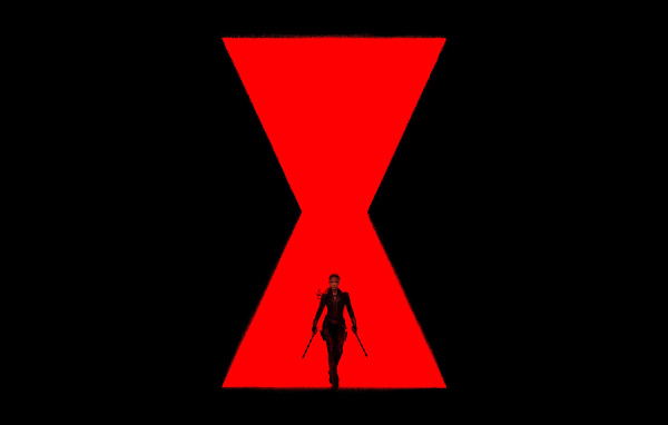 Постер фильма Чёрная вдова на черном фоне, 2020