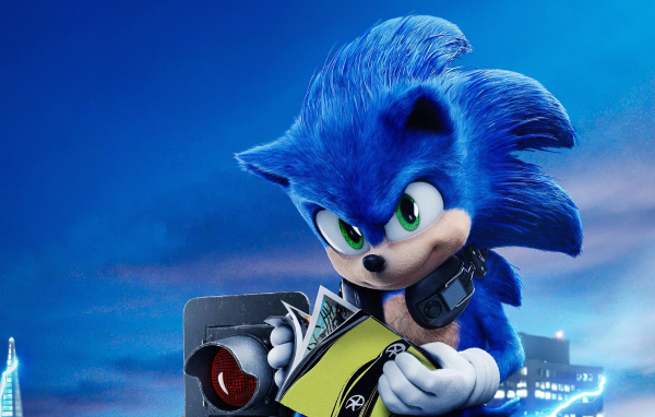 Главный персонаж мультфильма Соник в кино 