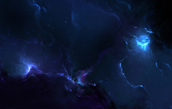 Фантастические неоновые вспышки в грозовом небе 