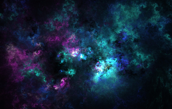 Разноцветный абстрактный космос
