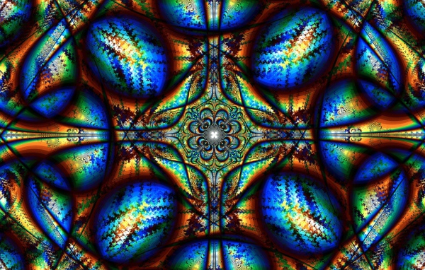 Красивый абстрактный  рисунок с калейдоскопа 