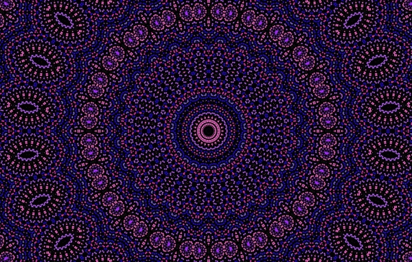 Красивый фиолетовый рисунок мандала