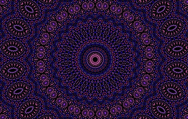 Красивый фиолетовый рисунок мандала