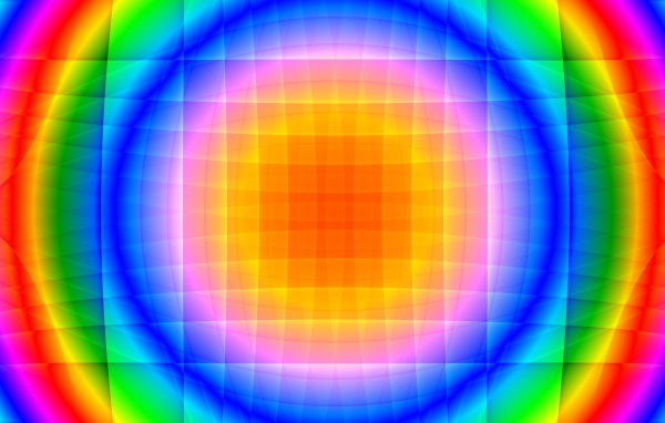 Красивый радужный круг 
