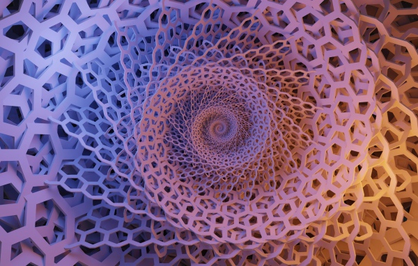 Железная абстрактная спираль 