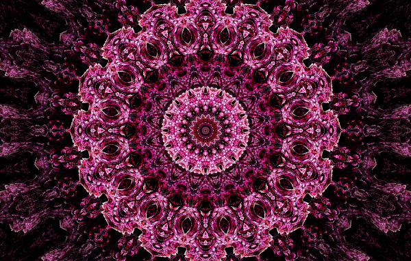 Необычный абстрактный розовый рисунок