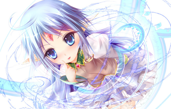 Голубоглазая красивая девушка аниме Rance