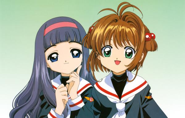 Две девушки из аниме Сакура - Собирательница Карт