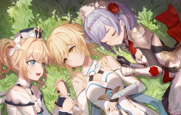 Молодые девушки аниме Genshin Impact