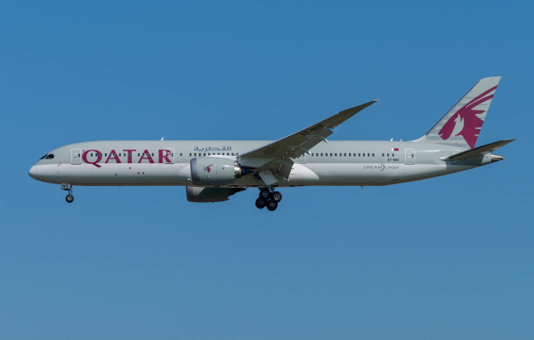 Пассажирский Boeing 787-9 авиакомпании Qatar Airways