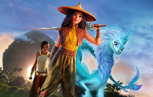 Cartoon Characters Raya and the Last Dragon, 2021