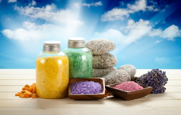 Ароматная морская соль и камни для SPA