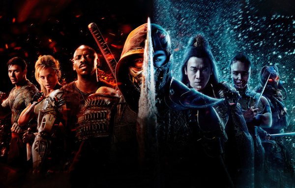 Постер фильма Мортал Комбат с персонажами, 2021