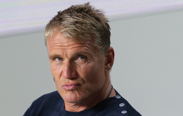 Актер Дольф Лундгрен крупным планом