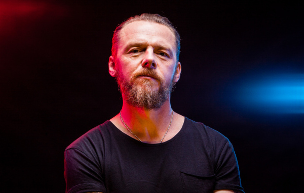 Актер Саймон Пегг с бородой