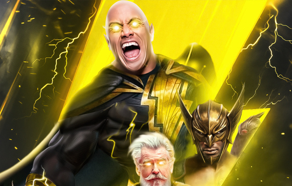 Постер нового фильма Чёрный Адам, 2022