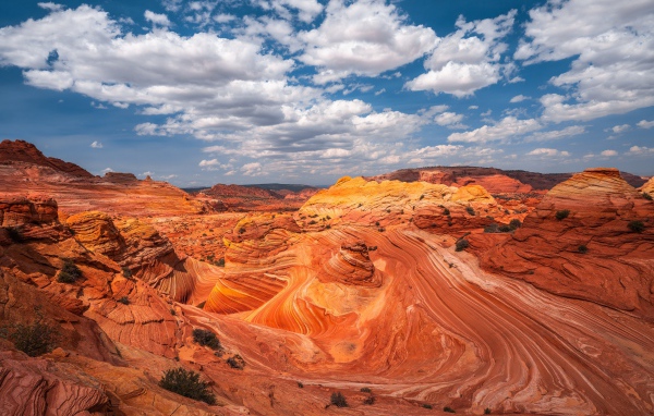 Красивый вид на каньон под красивым небом 