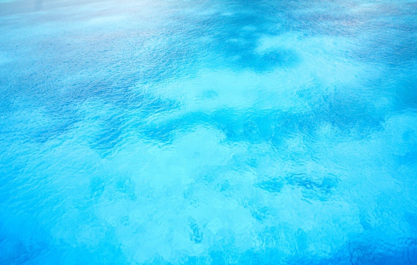 Clear calm blue water in the ocean