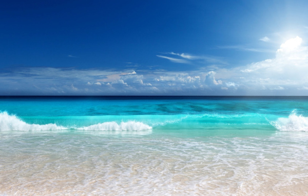 Красивый вид на морской горизонт 