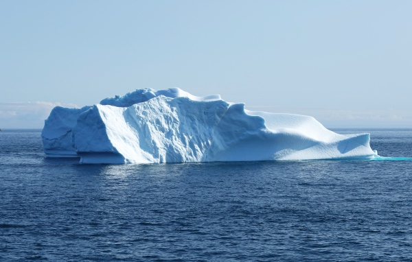Big iceberg in a calm cold sea