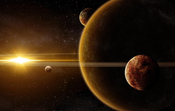 Планеты солнечной системы на орбите