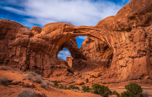 Каменные арки в Национальном парке Каньонлендс, США 