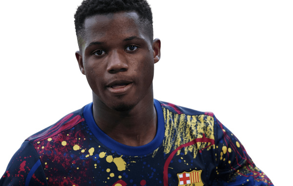 Испанский футболист клуба Барселона Ансу Фати