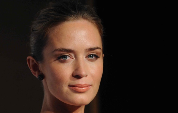The beautiful face of actress Emily Blunt