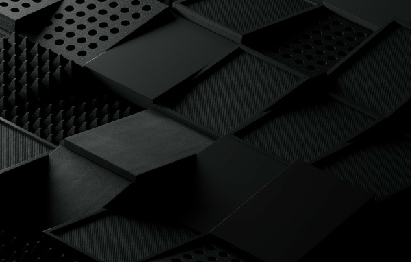 Абстрактные черные квадраты
