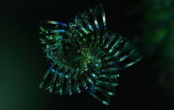 Абстрактный зеленый цветок фон для Motorola Moto RIZR