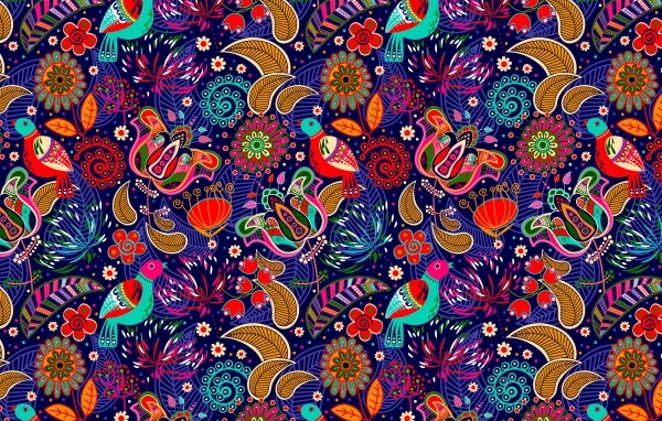 Красивый яркий абстрактный рисунок