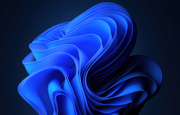 Красивый яркий синий узор на сером фоне