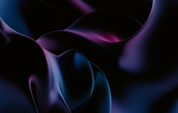 Черно синие волны абстракция