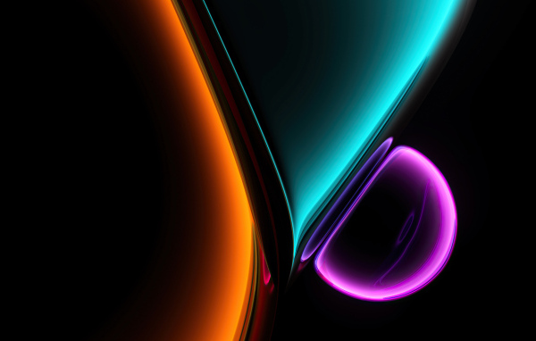 Яркие цвета на черном фоне