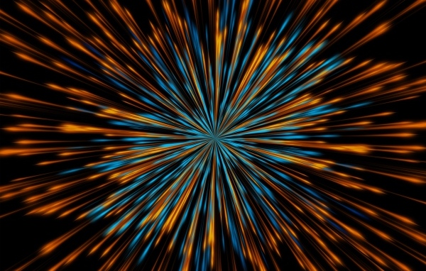 Яркая разноцветная вспышка иллюзия