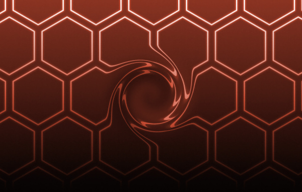 Шестиугольная сетка коричневого цвета