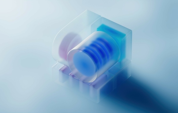 Фигуры на голубом фоне 3д графика