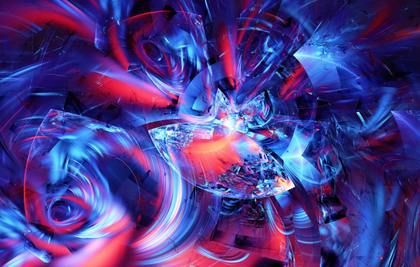 Градиентный фрактальный рисунок