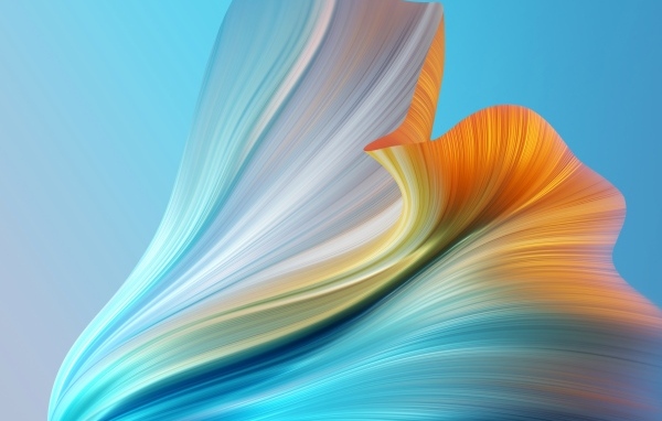 Градиентный рисунок на голубом фоне