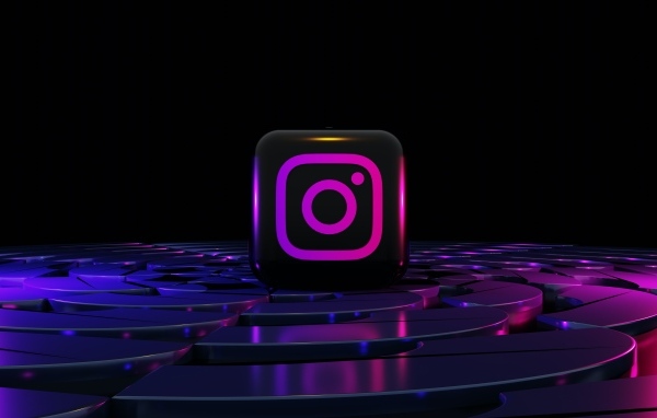 Значок приложения инстаграм, 3д графика