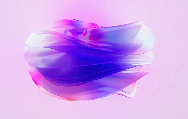 Сиреневый абстрактный узор на розовом фоне